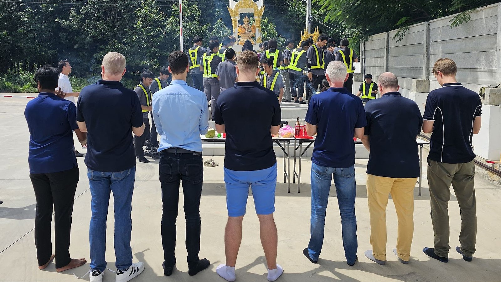 Ceremony at röhlig thailand warehouse